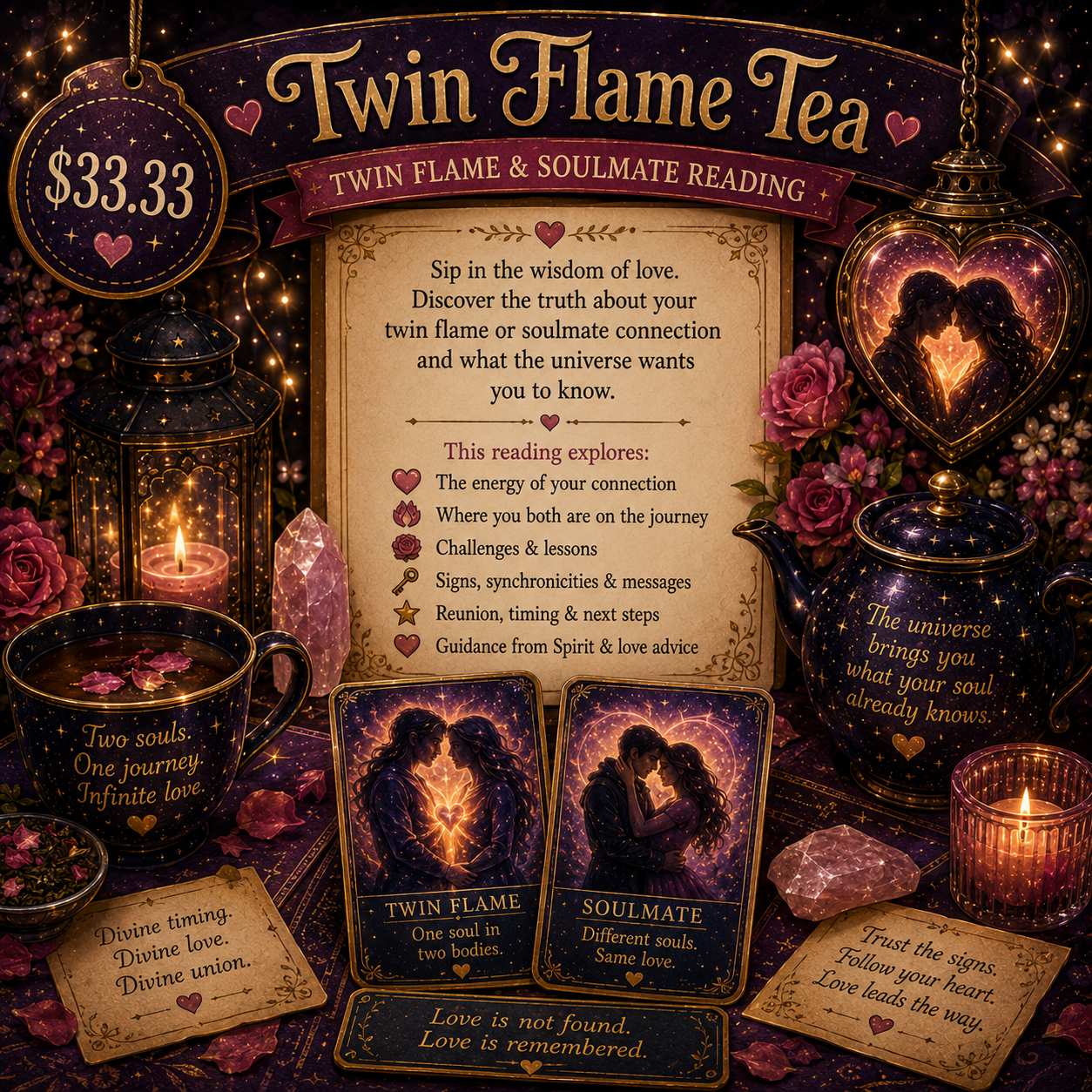 🔥 Twin Flame Tea — Twin Flame & Soulmate Reading