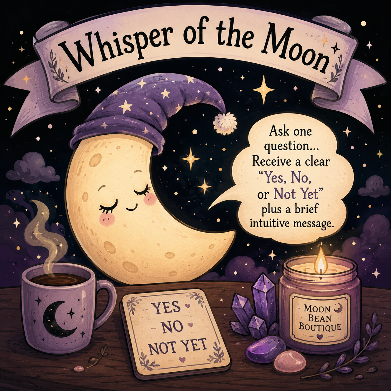 🌙 Whisper of the Moon — TikTok Live Exclusive Yes/No Reading