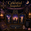 ✨ Celestial Snapshot — Three Card Reading