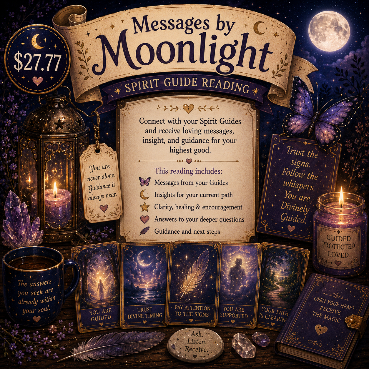 🌙 Messages by Moonlight — Spirit Guide Reading