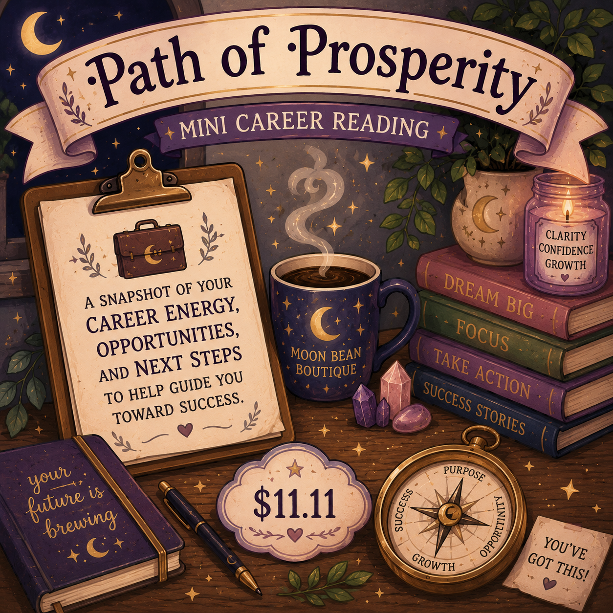 💼 Path of Prosperity — Mini Career Reading